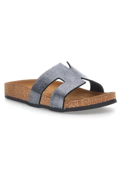 Ciabatte Grigio Effetto Metallizzato PITTARELLO TIERRA 335A801SR