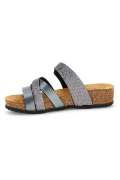Ciabatte grigio sottopiede in vera pelle Pittarello eco 293A410SR