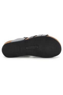 Ciabatte grigio sottopiede in vera pelle Pittarello eco 293A410SR
