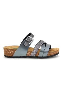 Ciabatte grigio sottopiede in vera pelle Pittarello eco 293A410SR