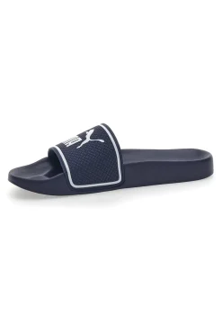 Ciabatte in Gomma Blu con Maxi Logo Puma Leadcat 2.0 JR