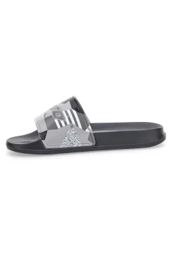 Ciabatte in Gomma da Uomo Lotto Oceania Camo II Slide Nere