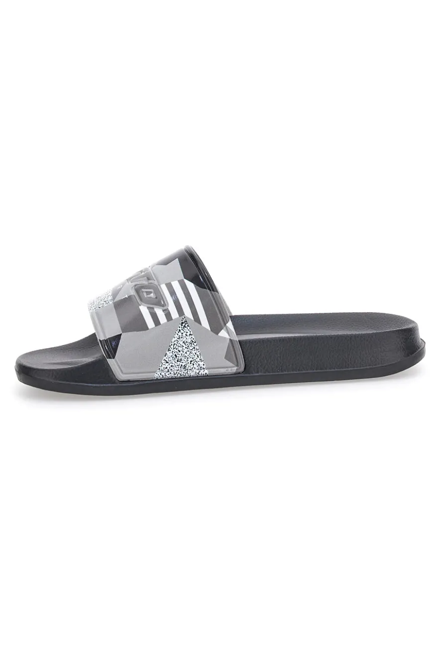 Ciabatte in Gomma da Uomo Lotto Oceania Camo II Slide Nere