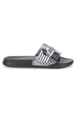 Ciabatte in Gomma da Uomo Lotto Oceania Camo II Slide Nere