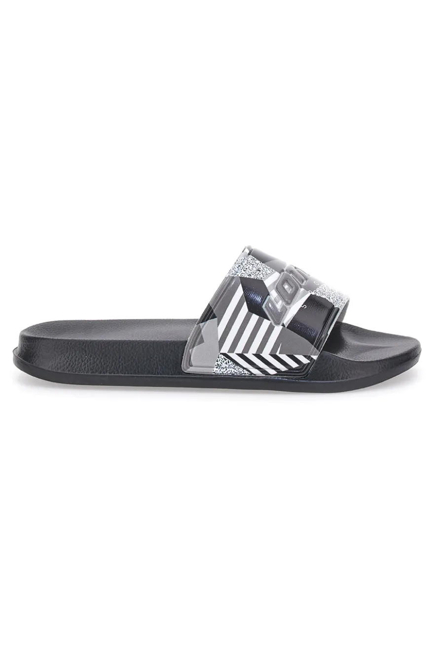 Ciabatte in Gomma da Uomo Lotto Oceania Camo II Slide Nere
