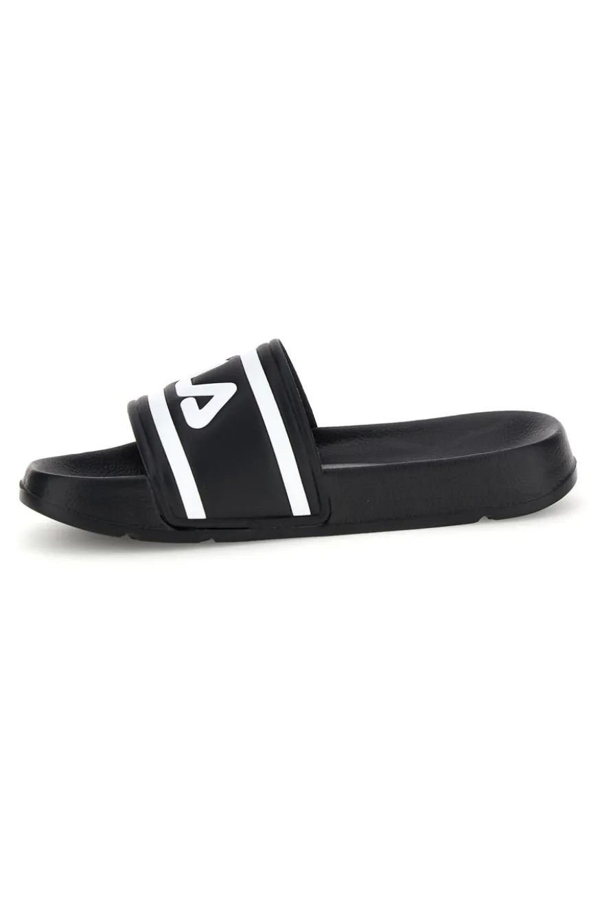 Ciabatte in gomma nere con logo Fila Morro Bay