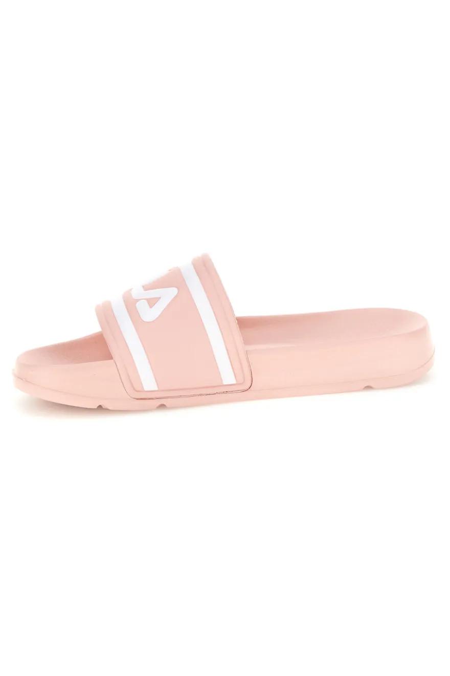 Ciabatte in gomma rosa con logo Fila Morro Bay