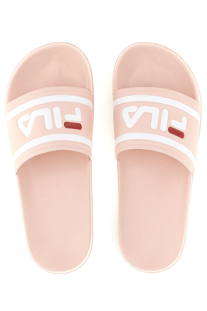 Ciabatte in gomma rosa con logo Fila Morro Bay