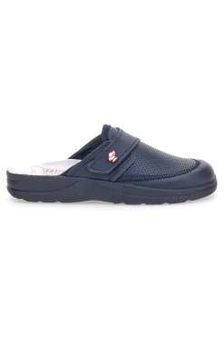 Ciabatte in Pelle MR CHEF 1668 Blu