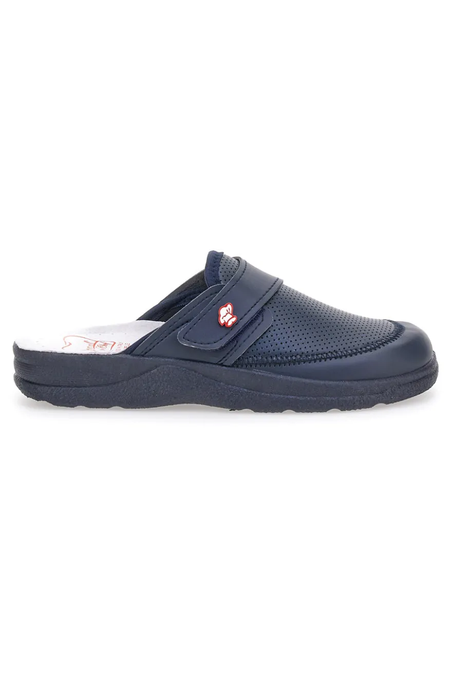 Ciabatte in Pelle MR CHEF 1668 Blu