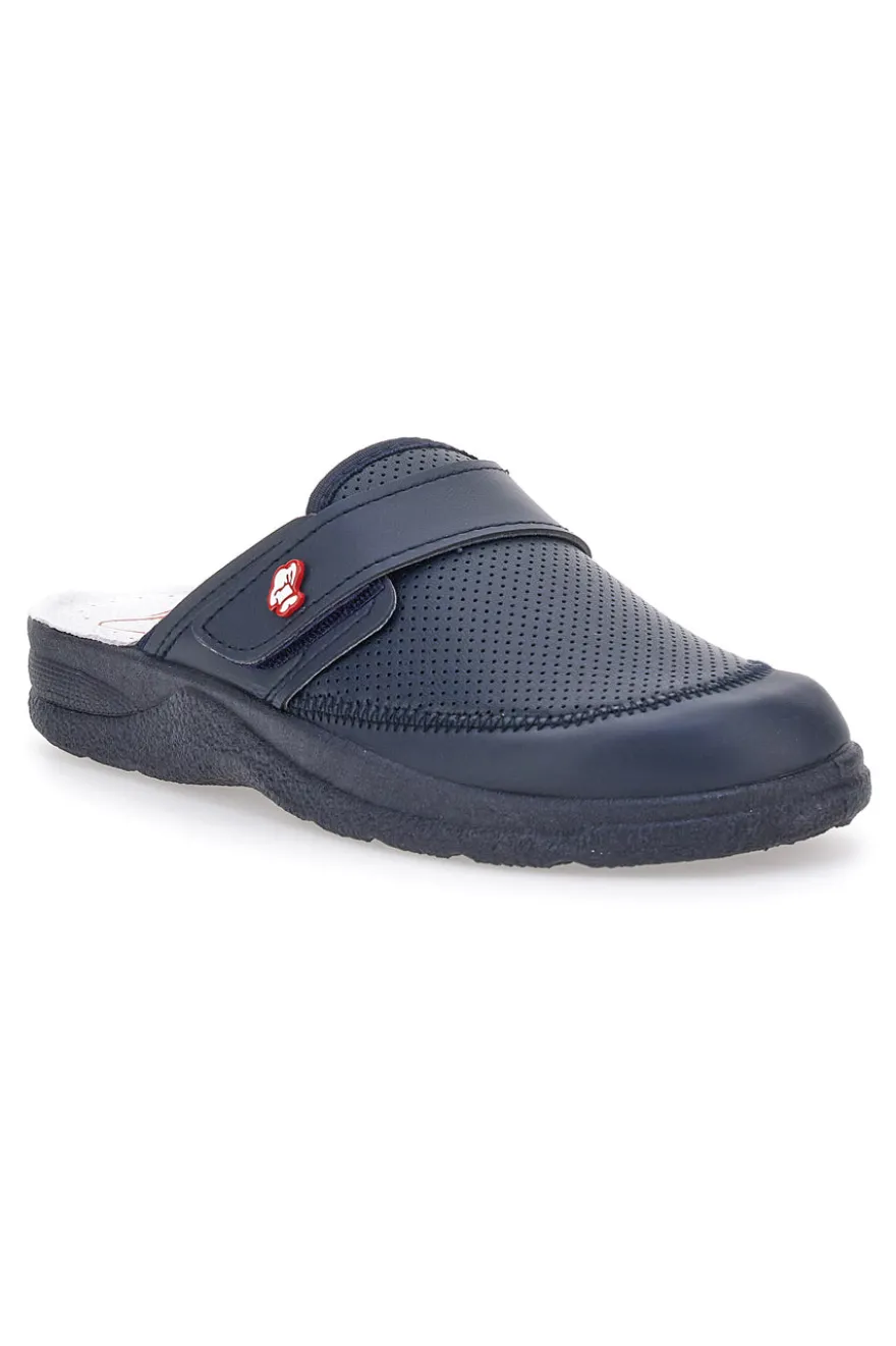 Ciabatte in Pelle MR CHEF 1668 Blu