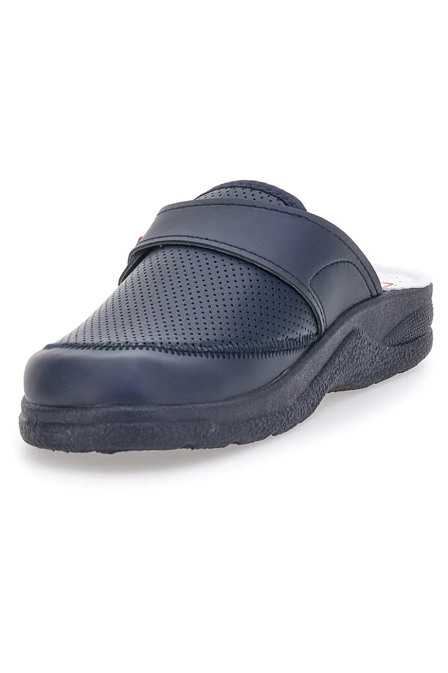 Ciabatte in Pelle MR CHEF 1668 Blu