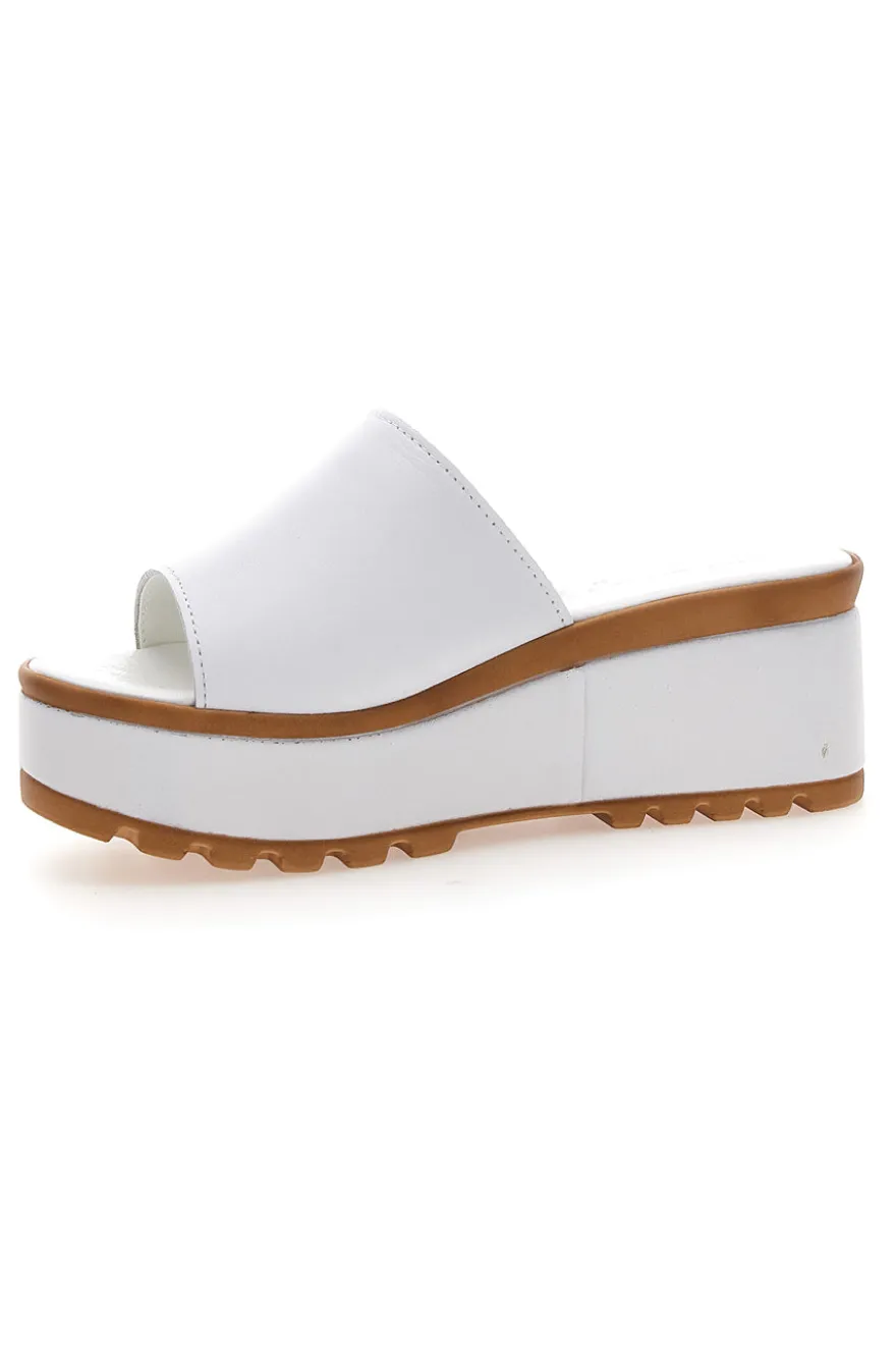 Ciabatte in Vere Pelle Bianche PITTARELLO LOVE 3000101