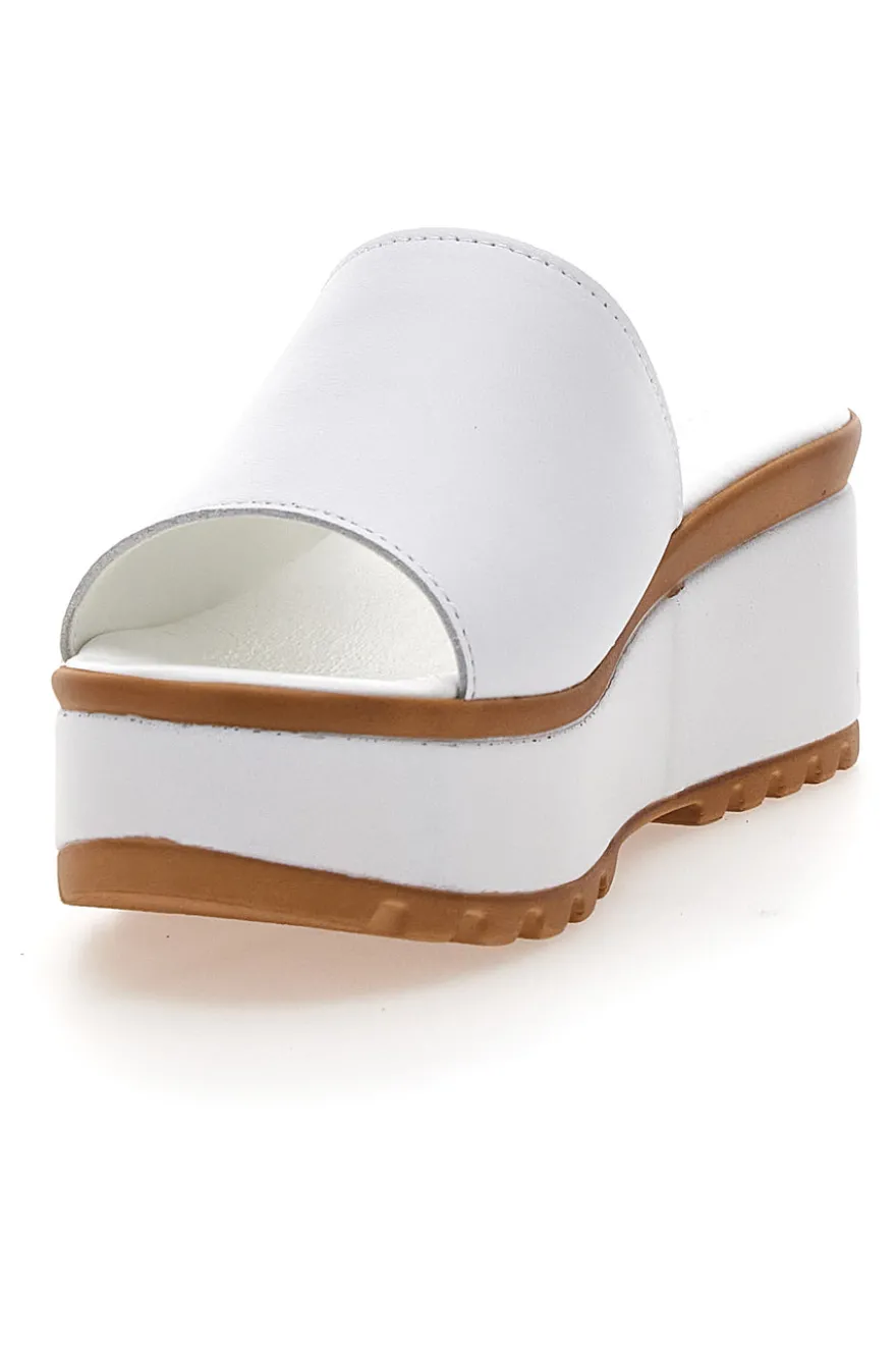 Ciabatte in Vere Pelle Bianche PITTARELLO LOVE 3000101