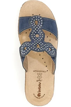 Ciabatte Inblu 2684 Navy con Strass