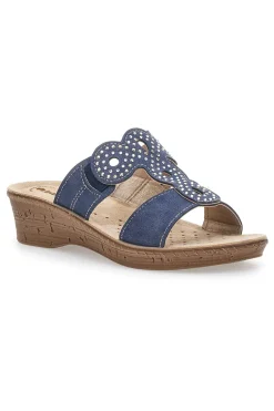 Ciabatte Inblu 2684 Navy con Strass