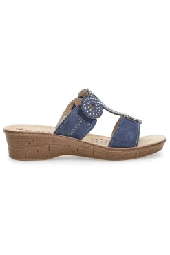 Ciabatte Inblu 2684 Navy con Strass