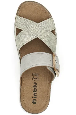 Ciabatte incrociate beige Inblu 46CN