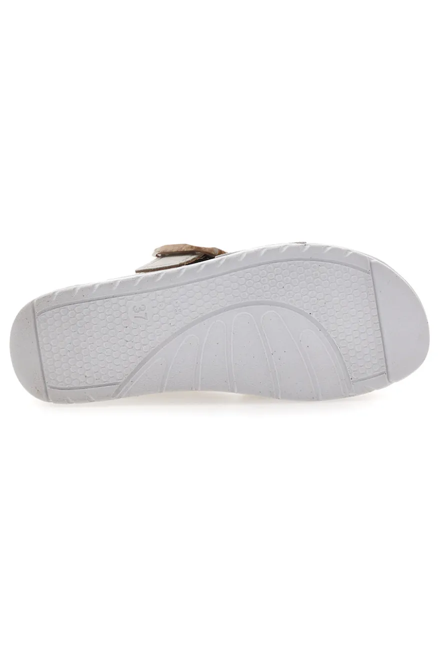 Ciabatte incrociate beige Inblu 46CN