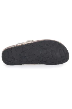 Ciabatte Infradito Animalier Con Plantare In Vera Pelle Pitt Kids 45261