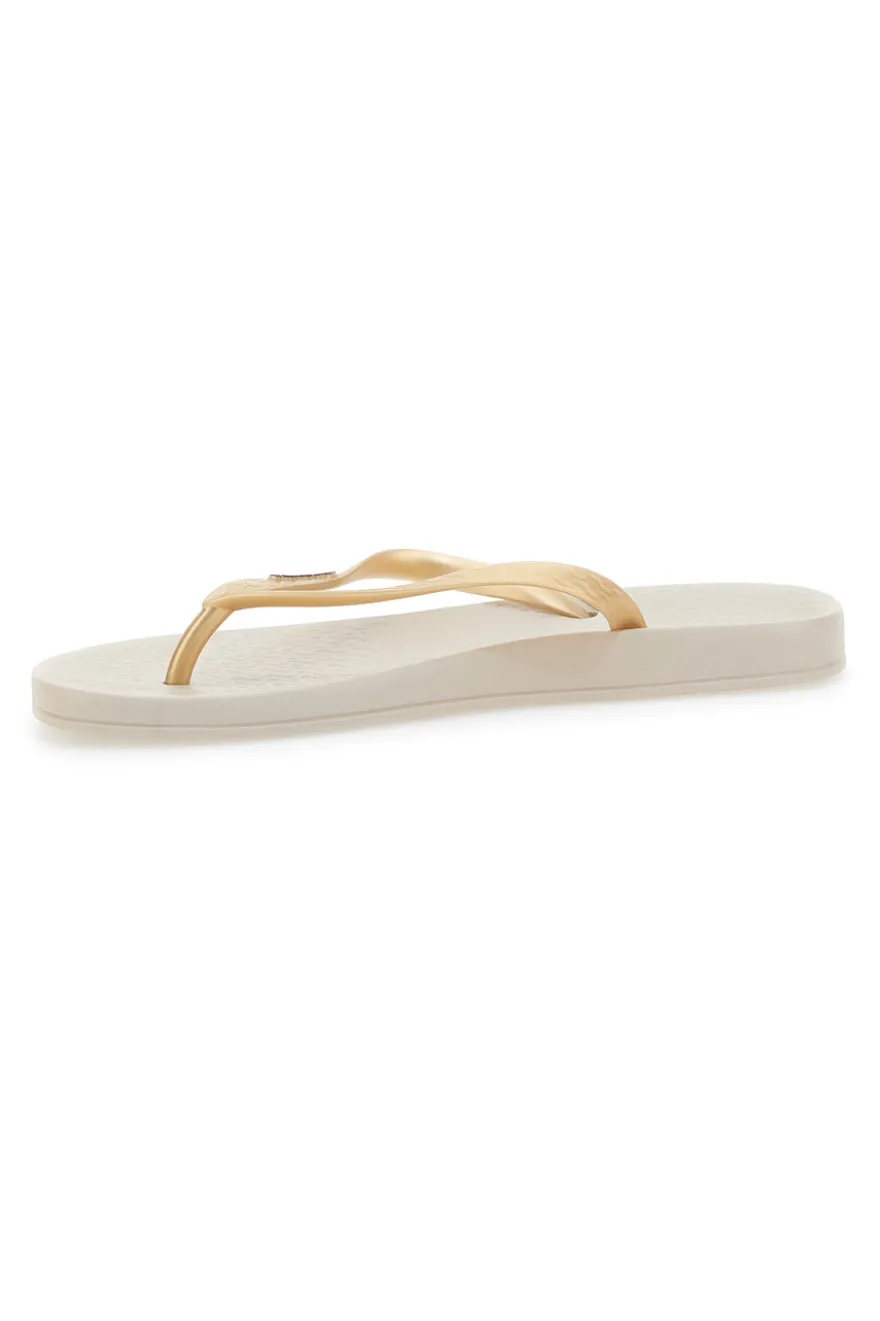 Ciabatte Infradito Beige/Gold Ipanema Anatomica Tan Fem