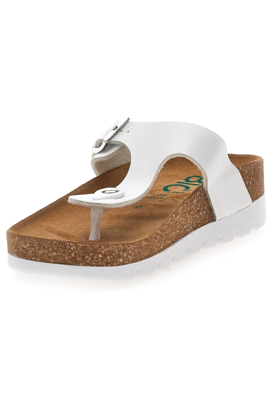 Ciabatte Infradito bianche con plantare anatomico PITTARELLO BIO 335P2177SR
