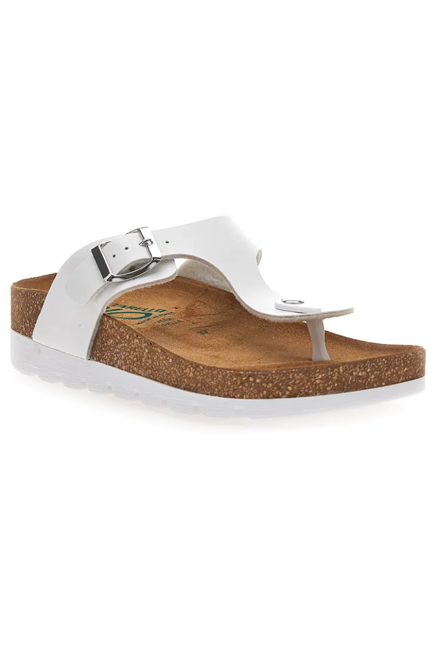 Ciabatte Infradito bianche con plantare anatomico PITTARELLO BIO 335P2177SR