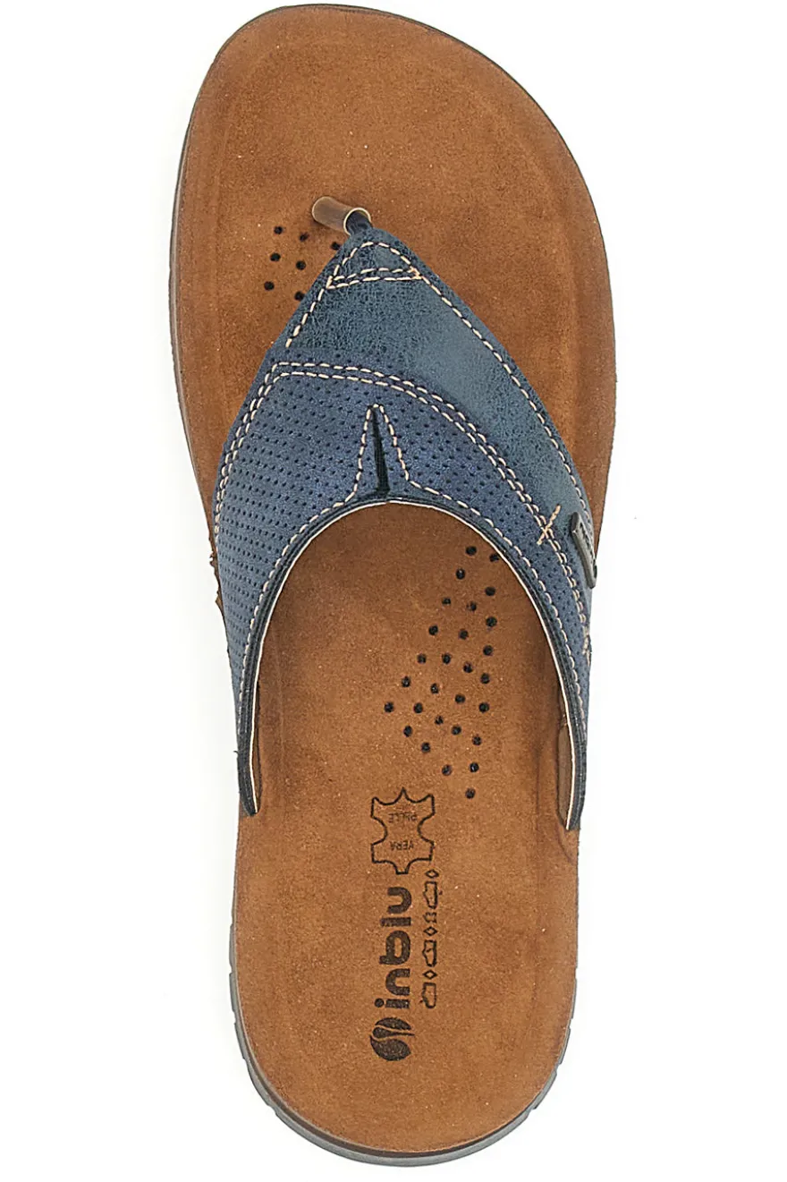 Ciabatte Infradito Blu Con Strass Inblu 10 Id