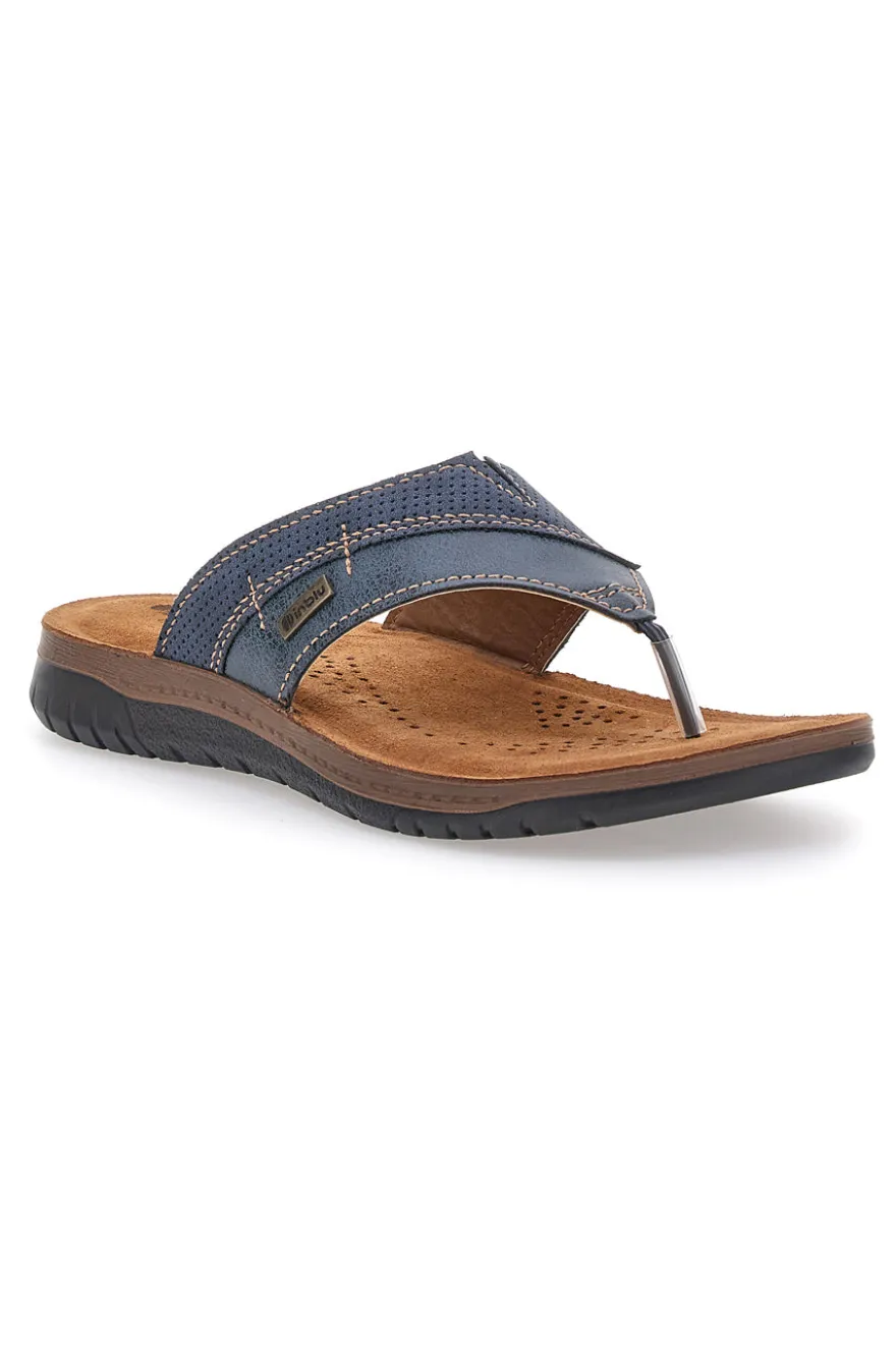 Ciabatte Infradito Blu Con Strass Inblu 10 Id