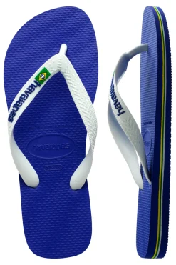 Ciabatte Infradito Blu Havaianas Brasil Logo