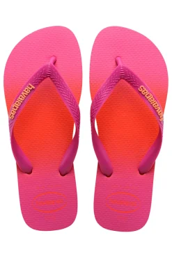 Ciabatte Infradito Fucsia e Arancione con Effetto Sfumato Havaianas Top Fashion