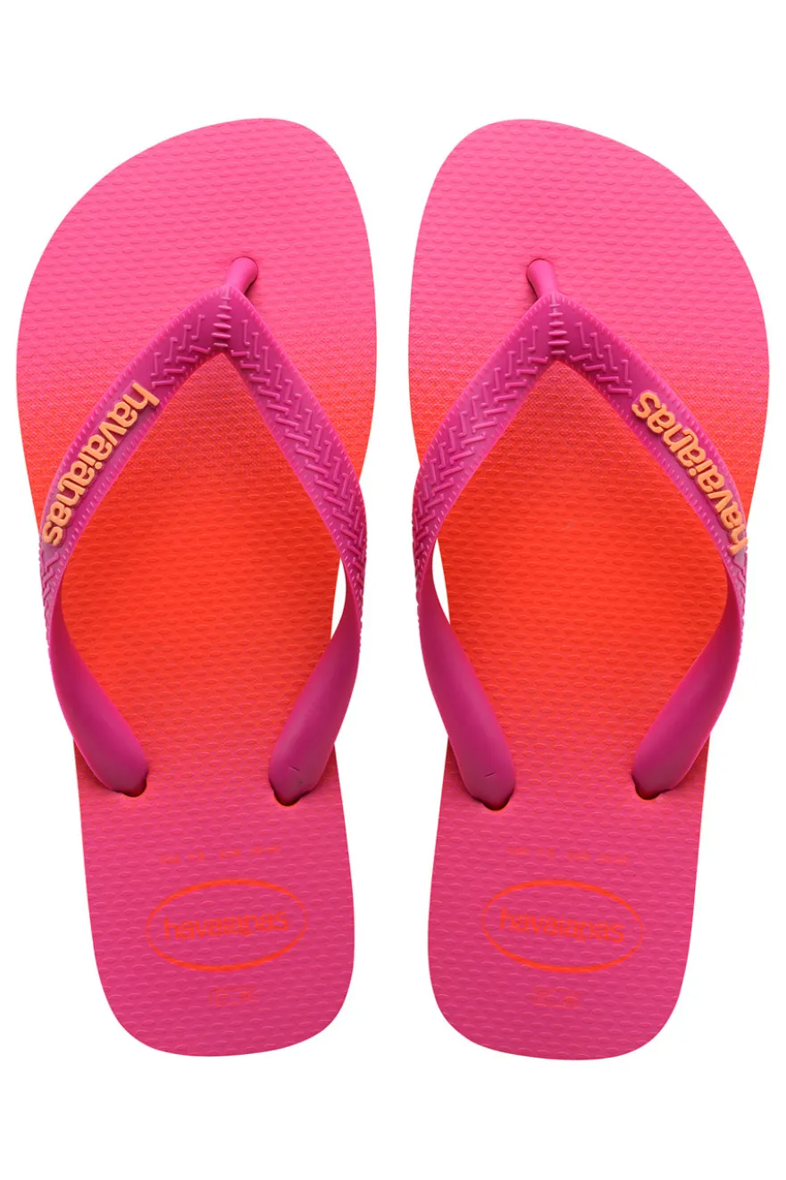 Ciabatte Infradito Fucsia e Arancione con Effetto Sfumato Havaianas Top Fashion