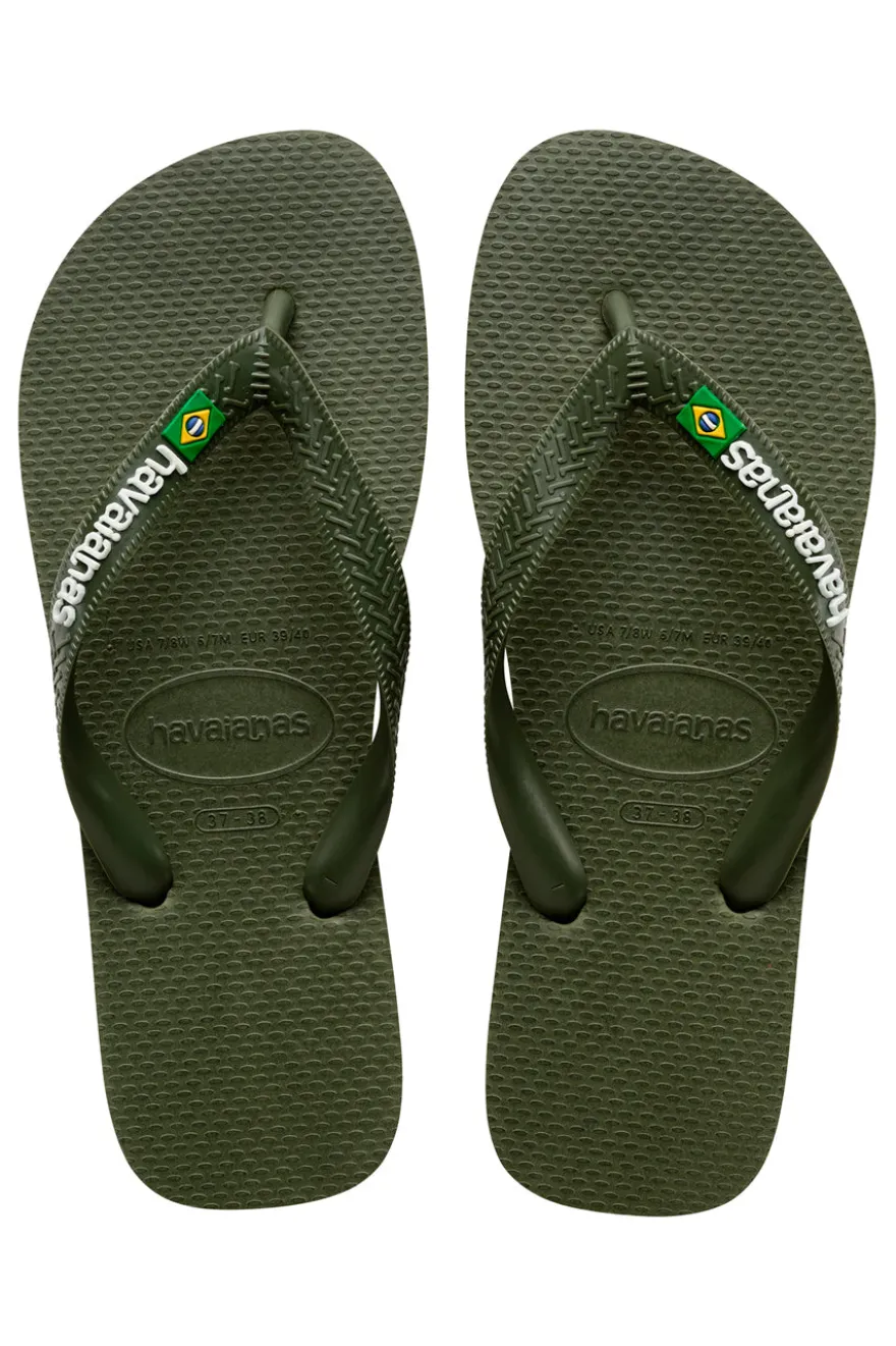 Ciabatte Infradito Havaianas Brasil Logo Verdi