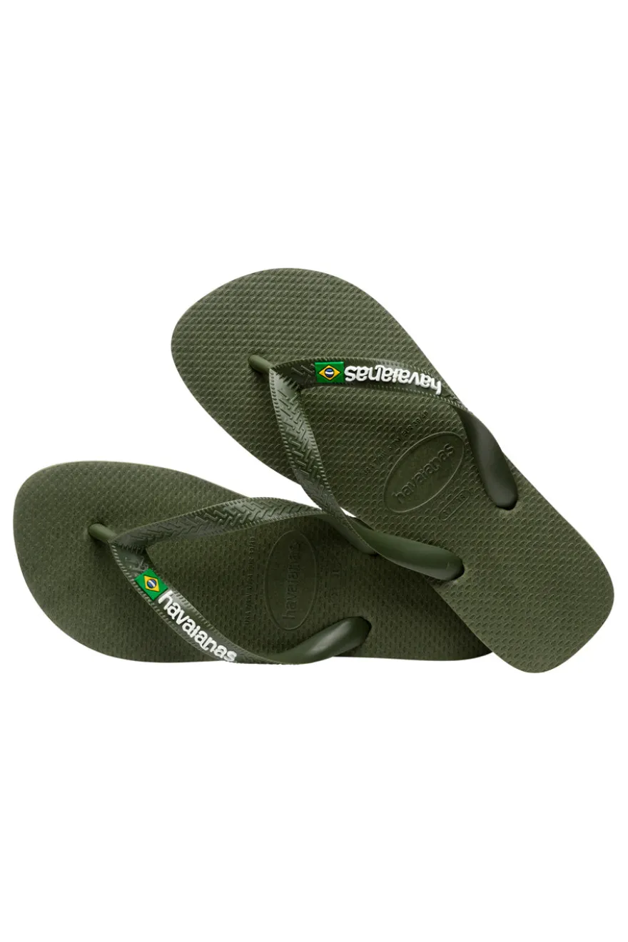 Ciabatte Infradito Havaianas Brasil Logo Verdi