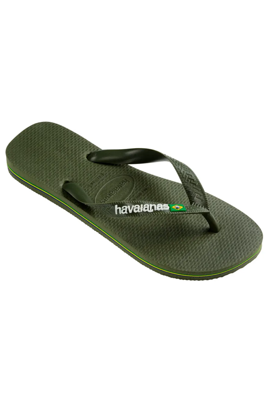 Ciabatte Infradito Havaianas Brasil Logo Verdi