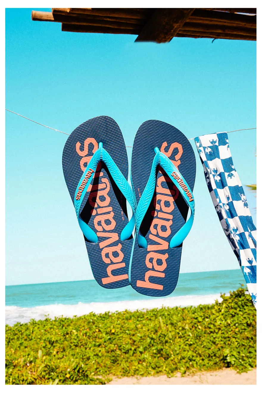 Ciabatte Infradito Havaianas Top Logomania Turchese