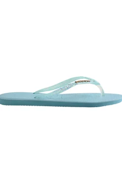 Ciabatte Infradito Havaianas Slim Flourish Azzurre