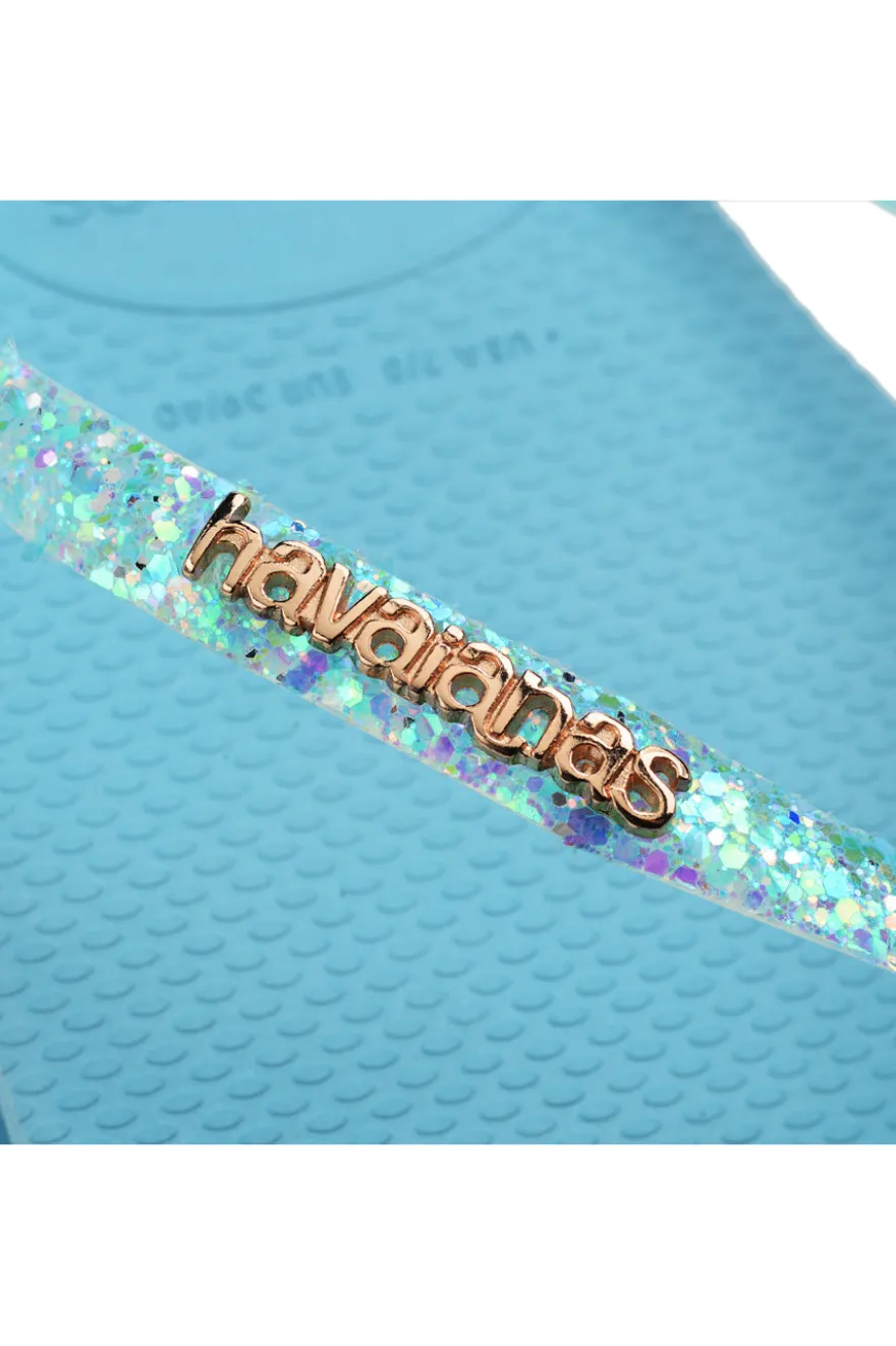 Ciabatte Infradito Havaianas Slim Flourish Azzurre