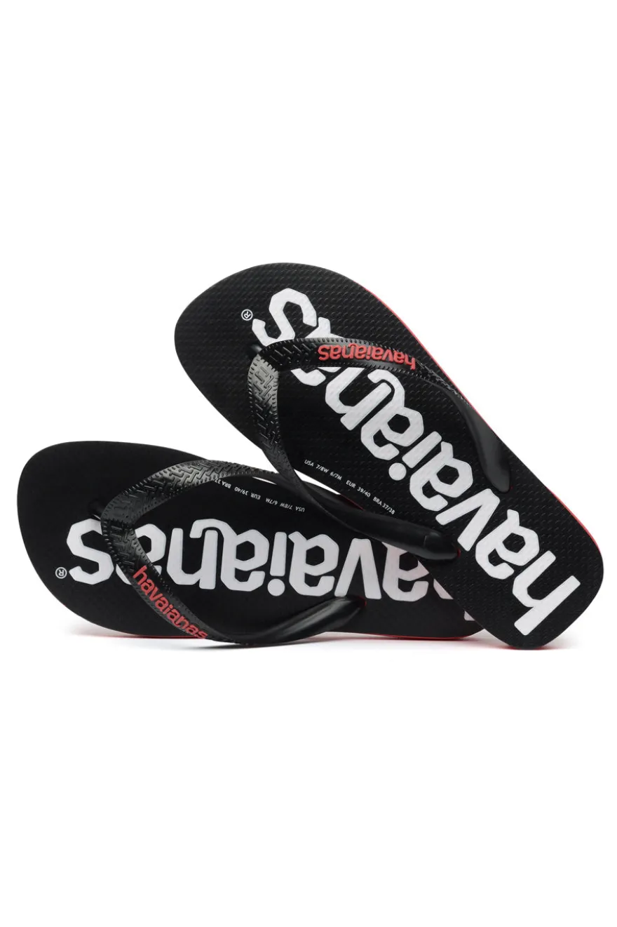 Ciabatte Infradito Havaianas Top Logomania Black