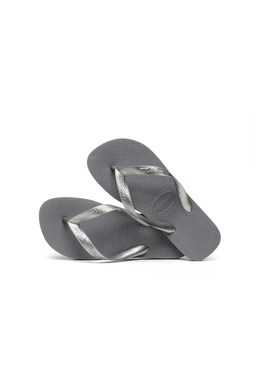 Ciabatte Infradito in Gomma Grigie Havaianas Top Tiras FC