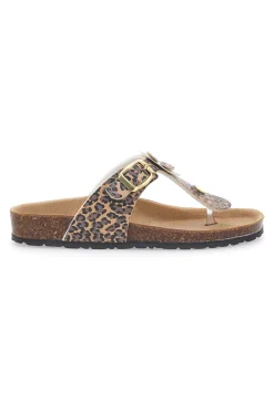 Ciabatte Infradito Leopardate Made in Italy PITT KIDS 45261LET
