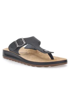 Ciabatte Infradito nere con shock absorbing plantare anatomico Fly Flot 782154C