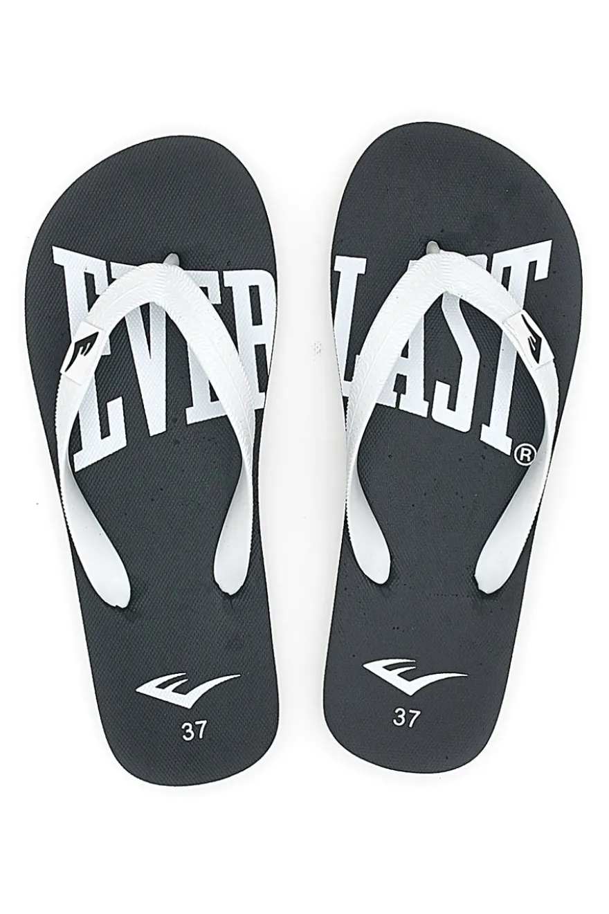Ciabatte Infradito nere con logo a contrasto Everlast EV011