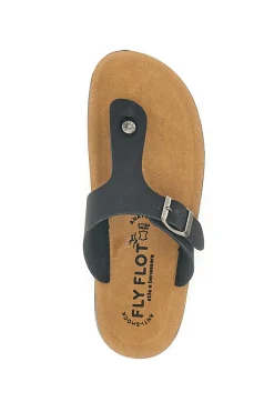 Ciabatte Infradito Nere Comfort Made in Italy Fly Flot 782154