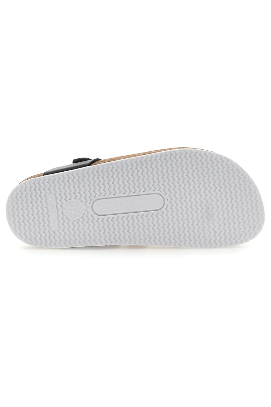 Ciabatte Infradito Nere in Vera Pelle Made in Italy Pittarello Tierra 335A2177SR