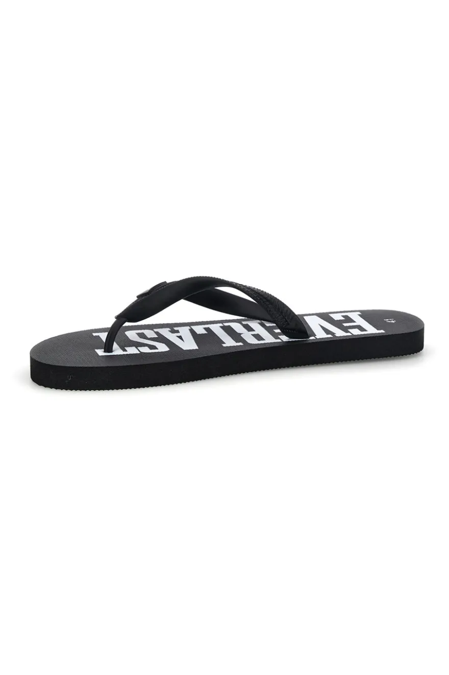 Ciabatte infradito nere logate Everlast EV08