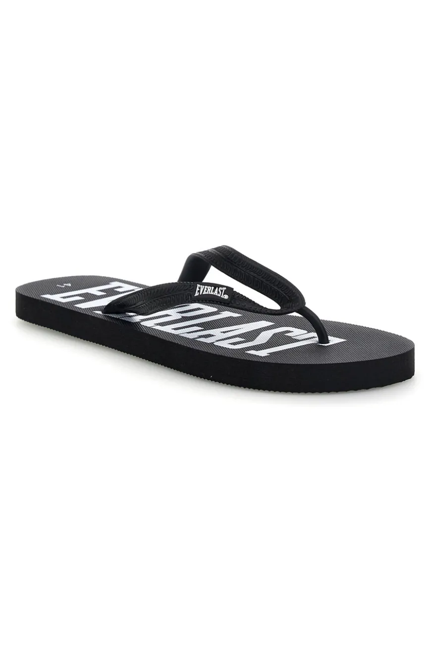 Ciabatte infradito nere logate Everlast EV08