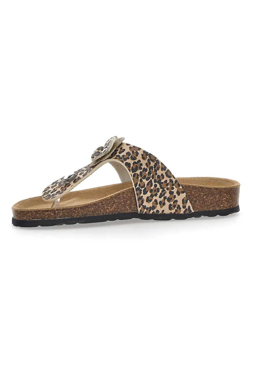 Ciabatte Infradito Pitt Kids 45261 Leopardate