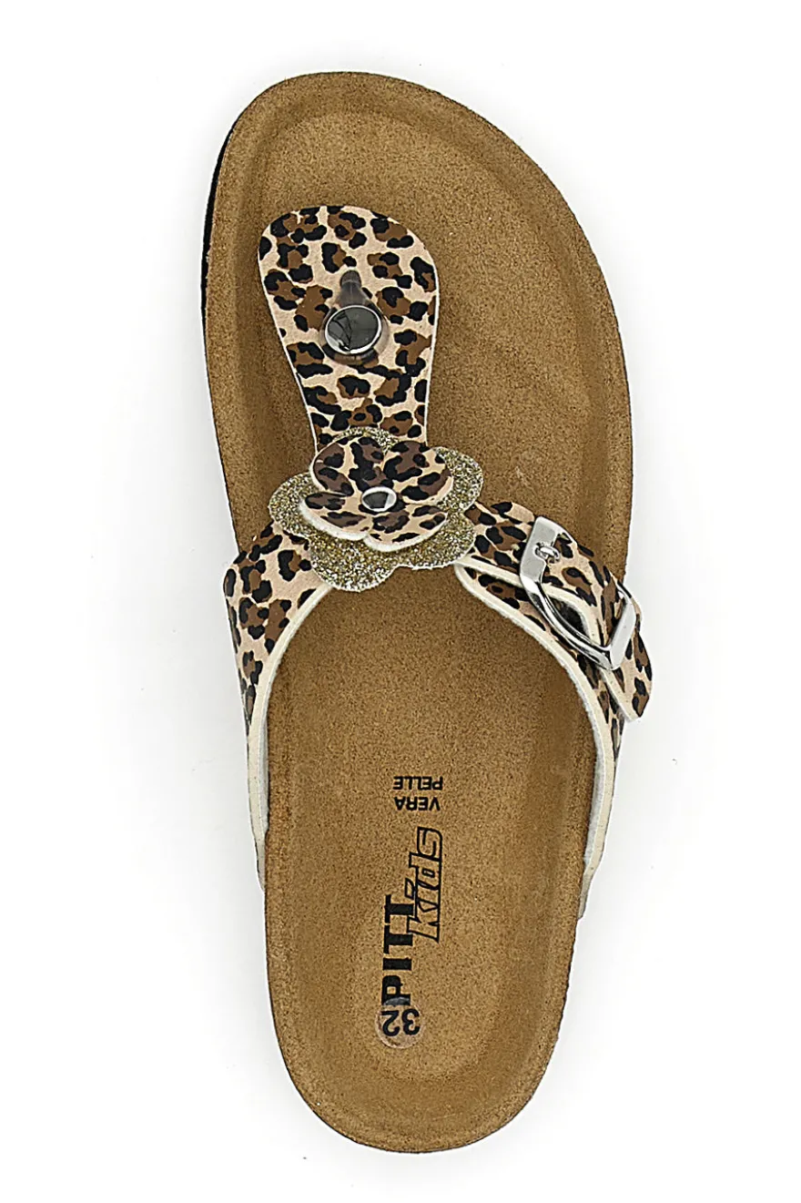 Ciabatte Infradito Pitt Kids 45261 Leopardate