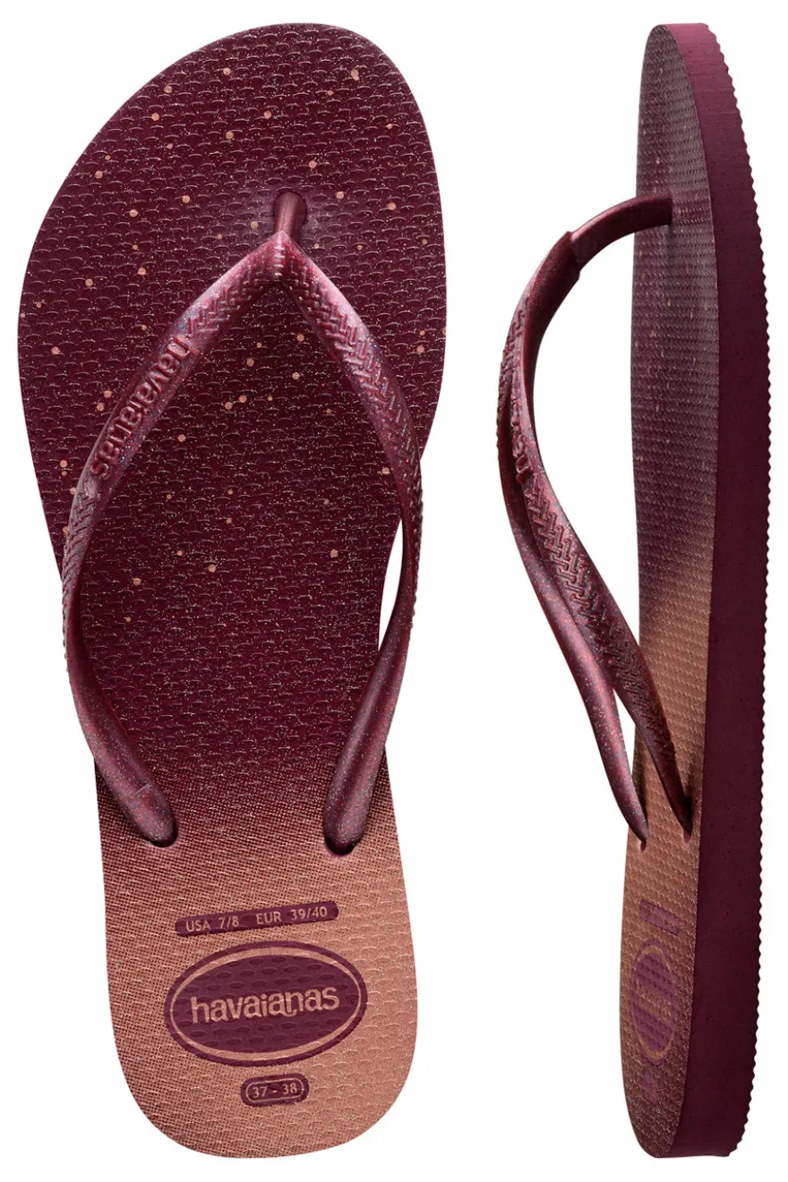 Ciabatte Infradito Purple In Gomma Havaianas Slim Gloss Fc